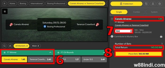 จะเดิมพันในมวย ตรงกับขั้นตอนที่ PH0 สถานที่เดิมพัน